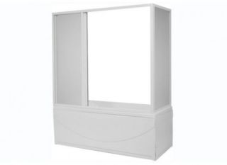 Шторка 160см для ванны 3 створки BAS Стайл/Мальдива (пластик "Вотер")